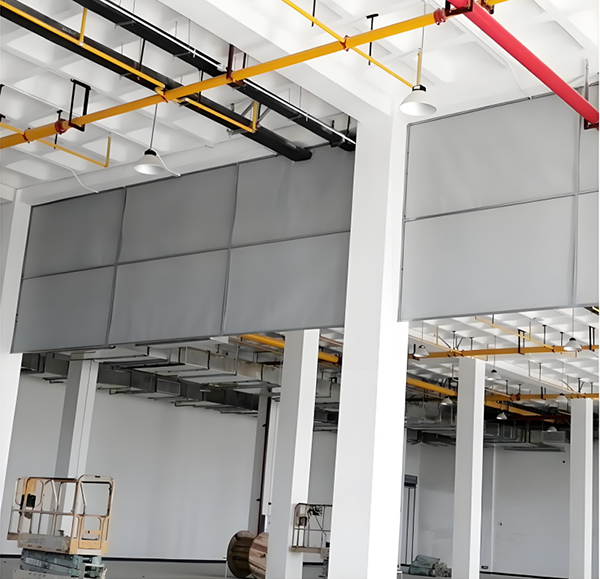 防火布咸阳挡烟垂壁